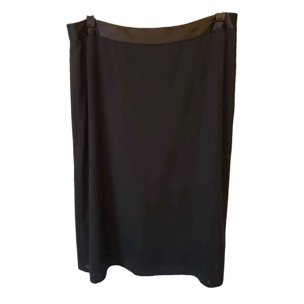 Dana Buchman - Black wool midi skirt (size 10)
